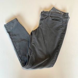 Gap gray corduroy legging jean